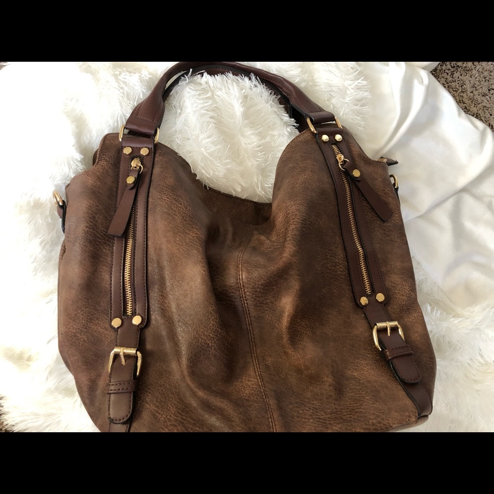 BROWN HANDBAG